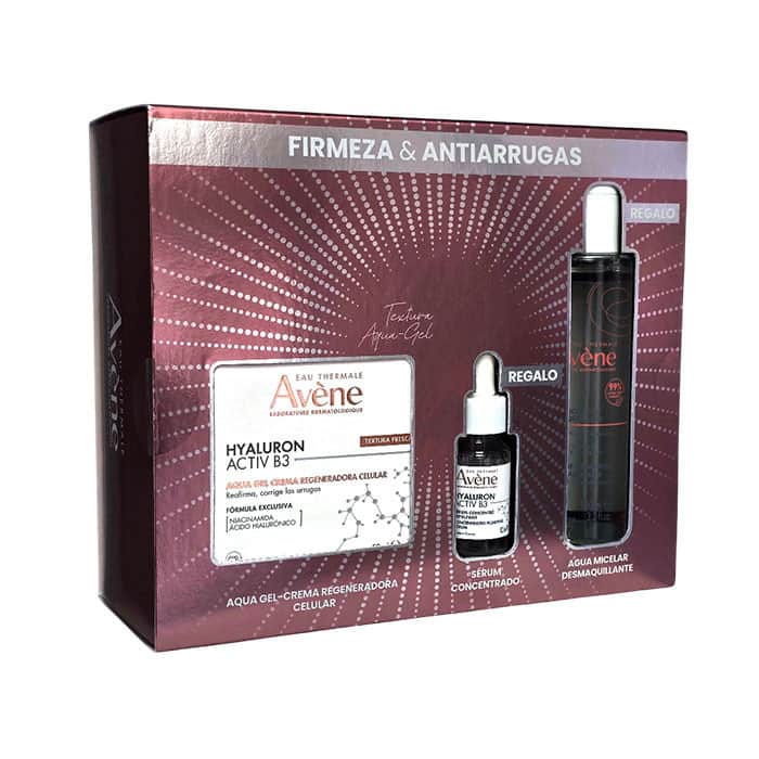 Avene Hyaluron Activ B3 Pack Aqua Gel Crema Regeneradora Celular 50ml + Sérum Concentrado 10ml + Agua Micelar Desmaquillante 100m