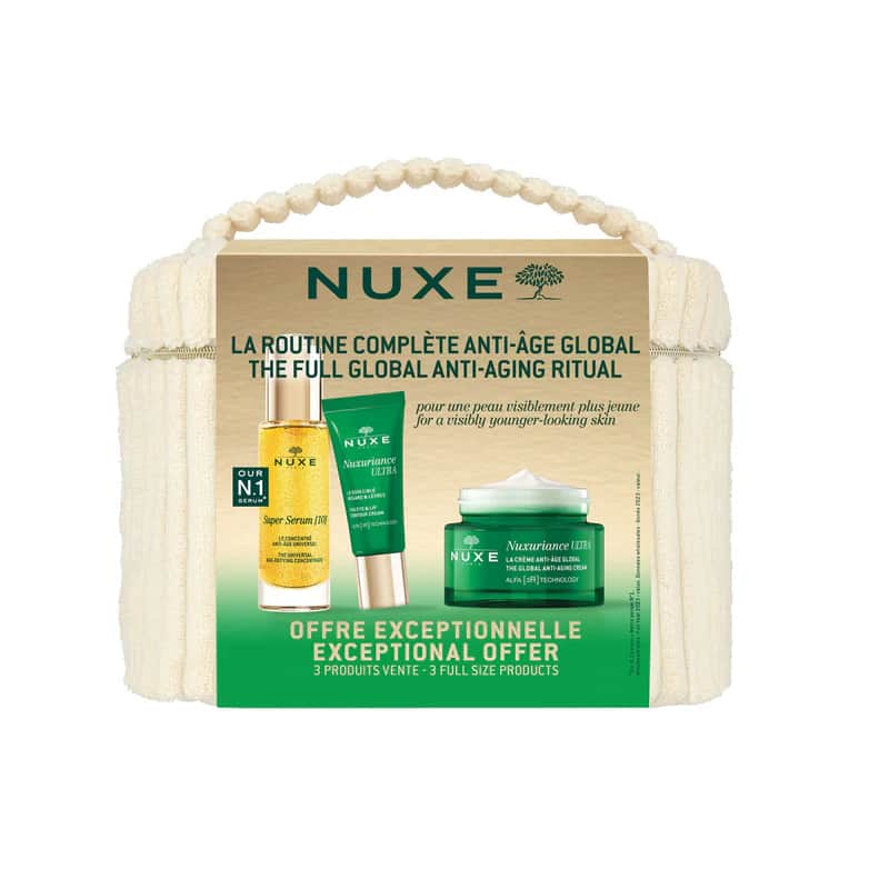 Nuxe Neceser Rutina Completa Antiedad Global Sérum + Crema Antiedad + Contorno Ojos Y Labios